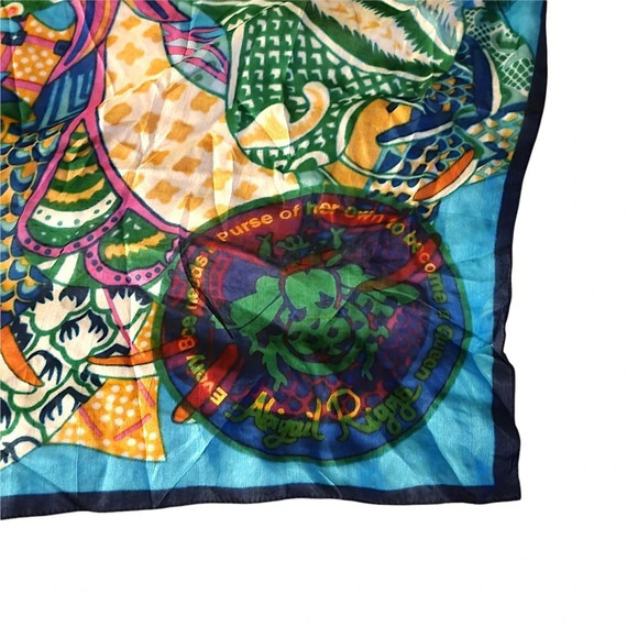 ABIGAIL RIGGS Floral Scarf Go For It Mission Empowerment 2014 Scarf - Picture 6 of 8